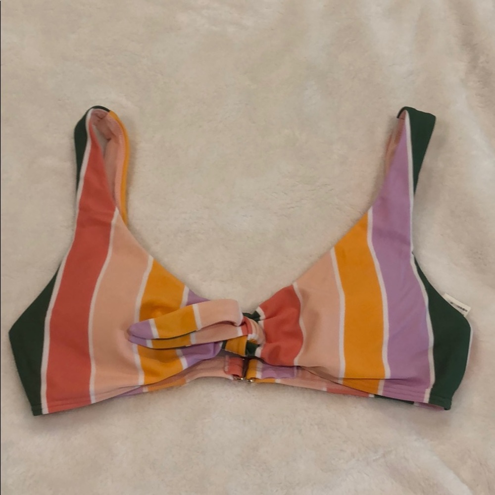 Hollister Multi-colored striped bikini top